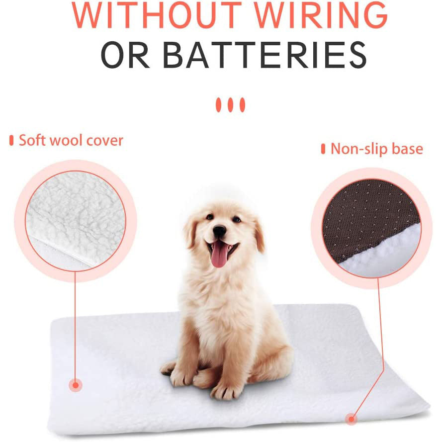 Self-Heating Fleece Dog Bed Mat