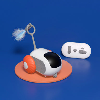 Self-moving/Automatic Chasing/Interactive Pet Car Toy (USB Rechargeable) w/Remote
