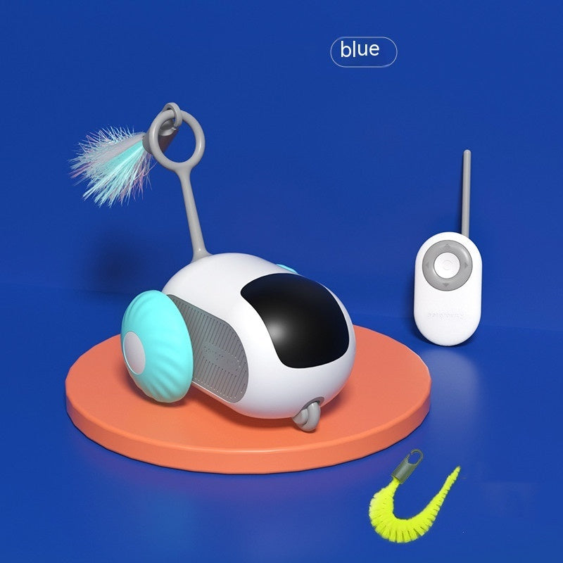 Self-moving/Automatic Chasing/Interactive Pet Car Toy (USB Rechargeable) w/Remote