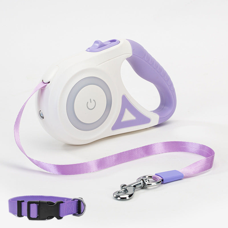 Automatic Retractable Pet Leash w/ Light
