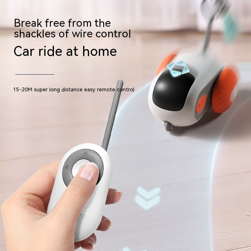 Self-moving/Automatic Chasing/Interactive Pet Car Toy (USB Rechargeable) w/Remote