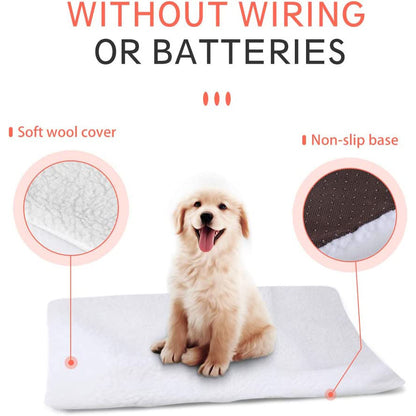 Self-Heating Fleece Dog Bed Mat