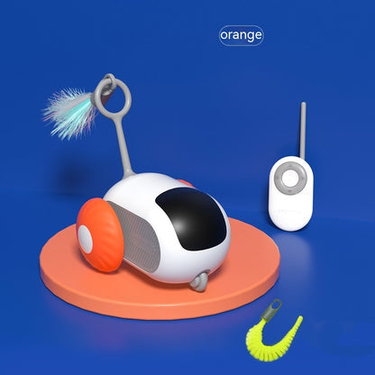 Self-moving/Automatic Chasing/Interactive Pet Car Toy (USB Rechargeable) w/Remote