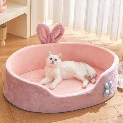 Pink Princess Detachable Dog Bed