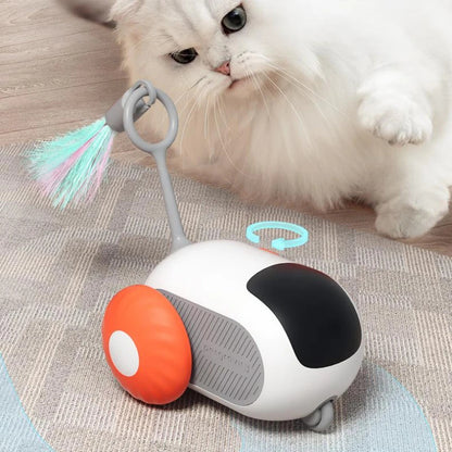 Self-moving/Automatic Chasing/Interactive Pet Car Toy (USB Rechargeable) w/Remote