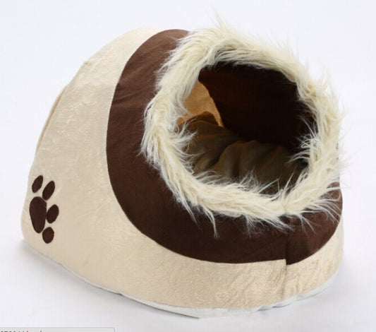 Leopard Print Pet Bed House