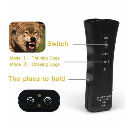 3-in-1 Ultrasonic Dog Training Device