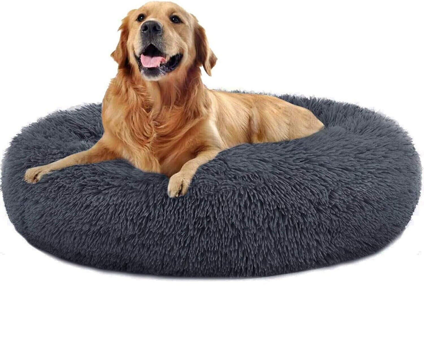 Cuddly Plush Donut Pet Bed
