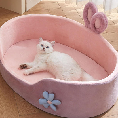 Pink Princess Detachable Dog Bed