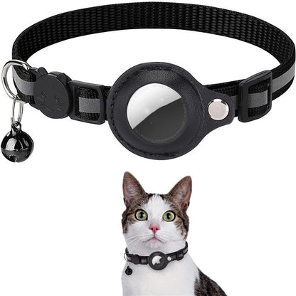 Reflective Pet Collar with Bell & Airtag