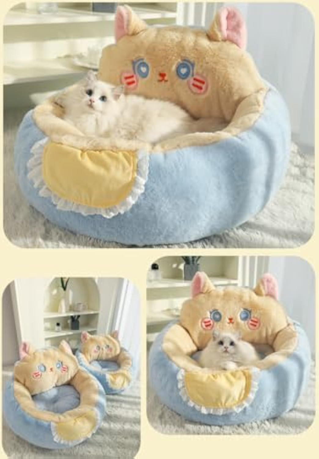 Cute Cat & Dog Tent Bed