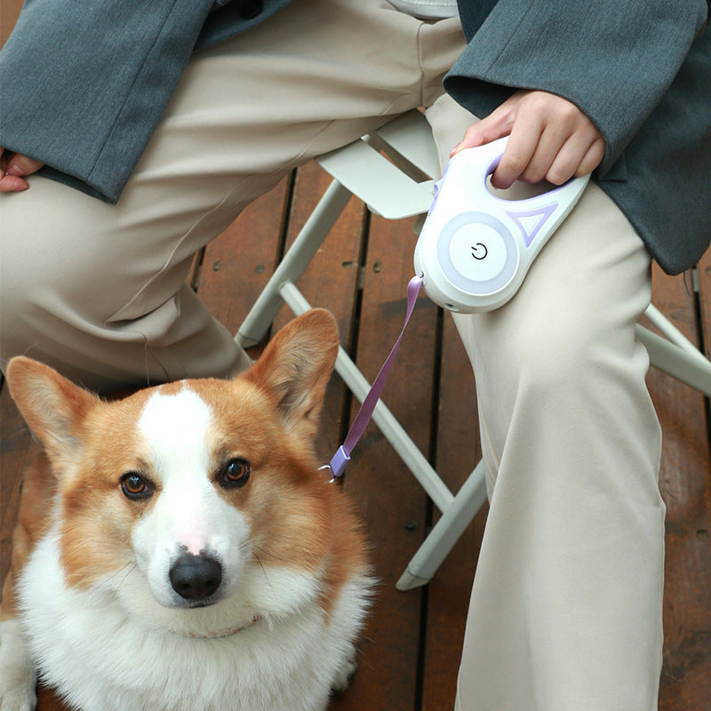 Automatic Retractable Pet Leash w/ Light