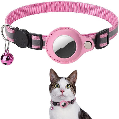 Reflective Pet Collar with Bell & Airtag