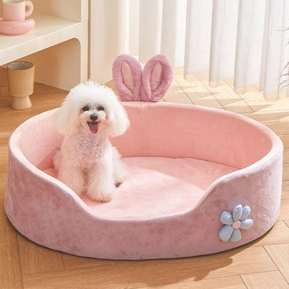 Pink Princess Detachable Dog Bed
